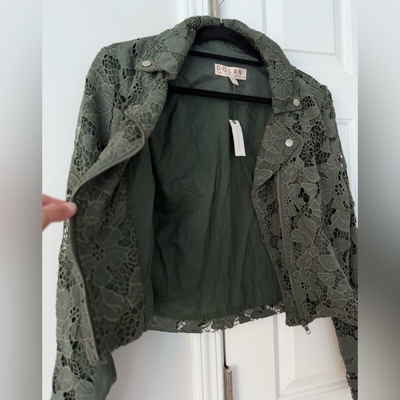 Anthropologie Dolan Lace Moto Jacket, Size M - Picture 8 of 13